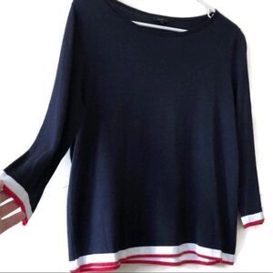 SOLAR NWOT navy nautical theme lightweight